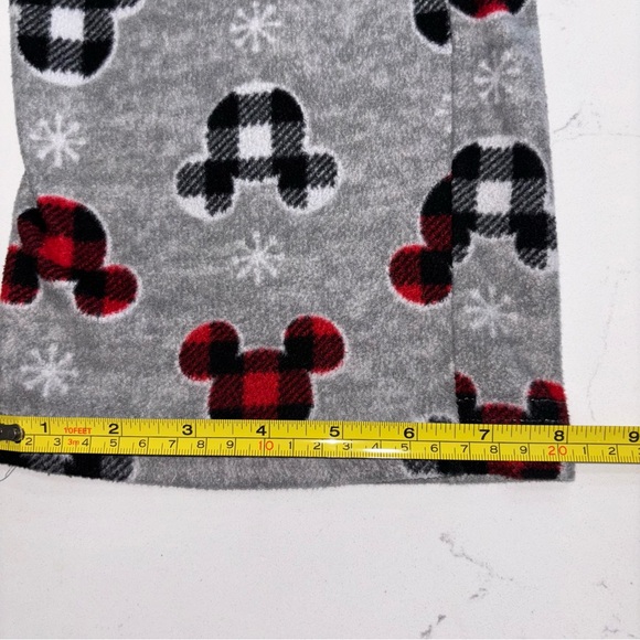 Women’s Mickey Mouse Pajama Pants – Size Small | Buffalo Plaid & Snowflake Print - Picture 3 of 5